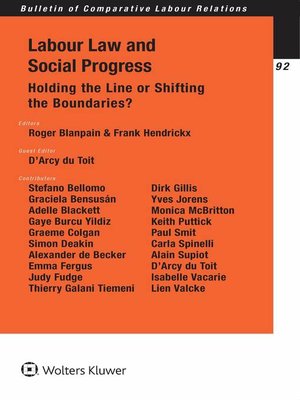 cover image of Labour Law and Social Progress